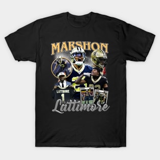 VINTAGE FOOTBALL MARSHON LATTIMORE BOOTLEG T-Shirt